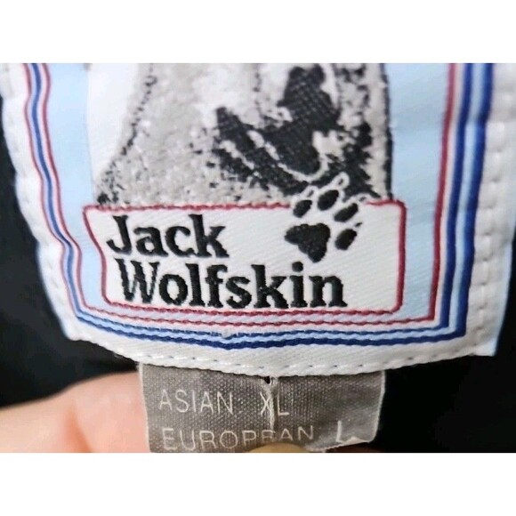 Vintage Jack Wolfskin Polarsystem Black Button-Up Fleece Sz LG Look At Measuring - Picture 5 of 12